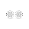 Sparkling Petal Diamond Earrings