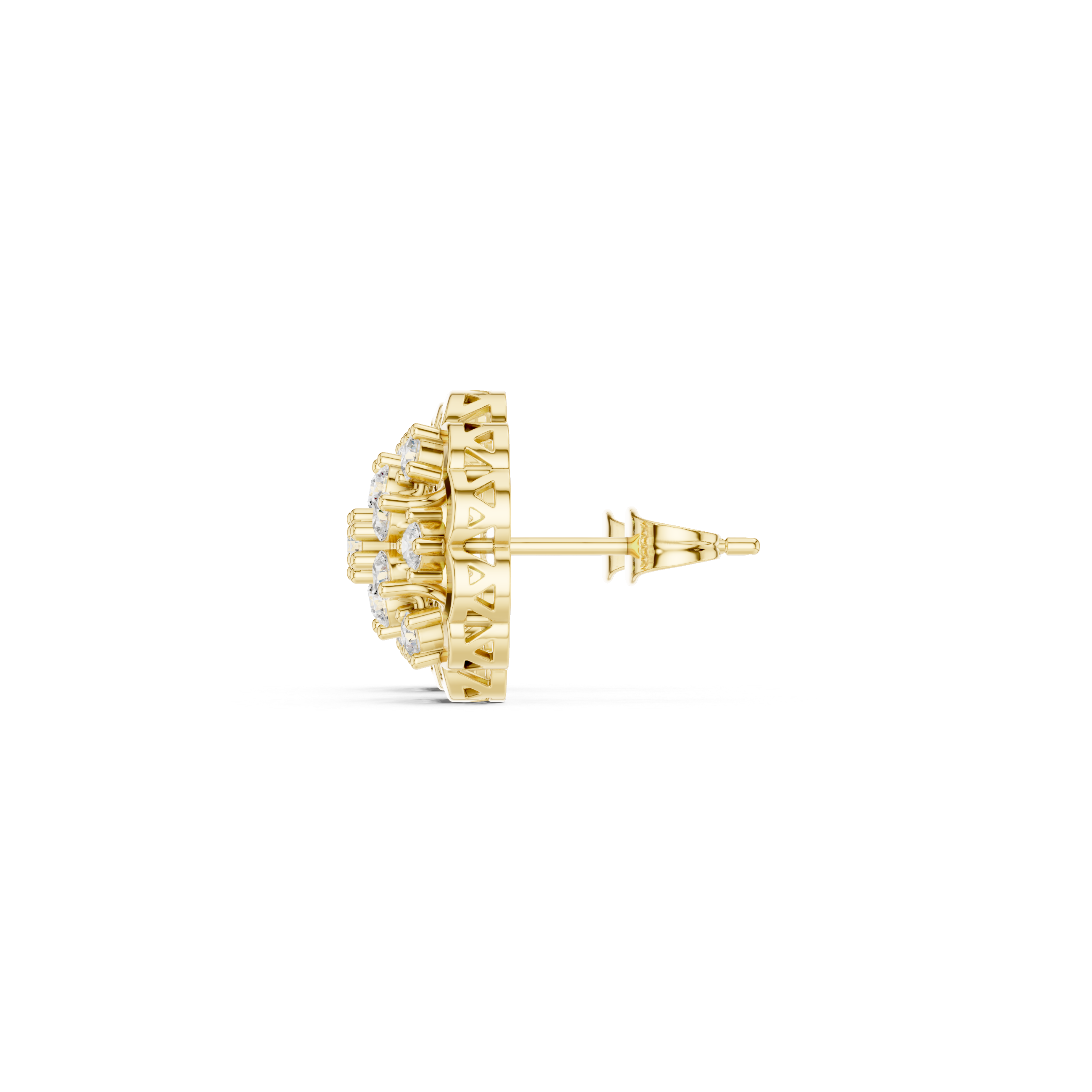 Sparkling Petal Diamond Earrings
