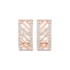 Radiant Stripes Diamond Hoop Earrings