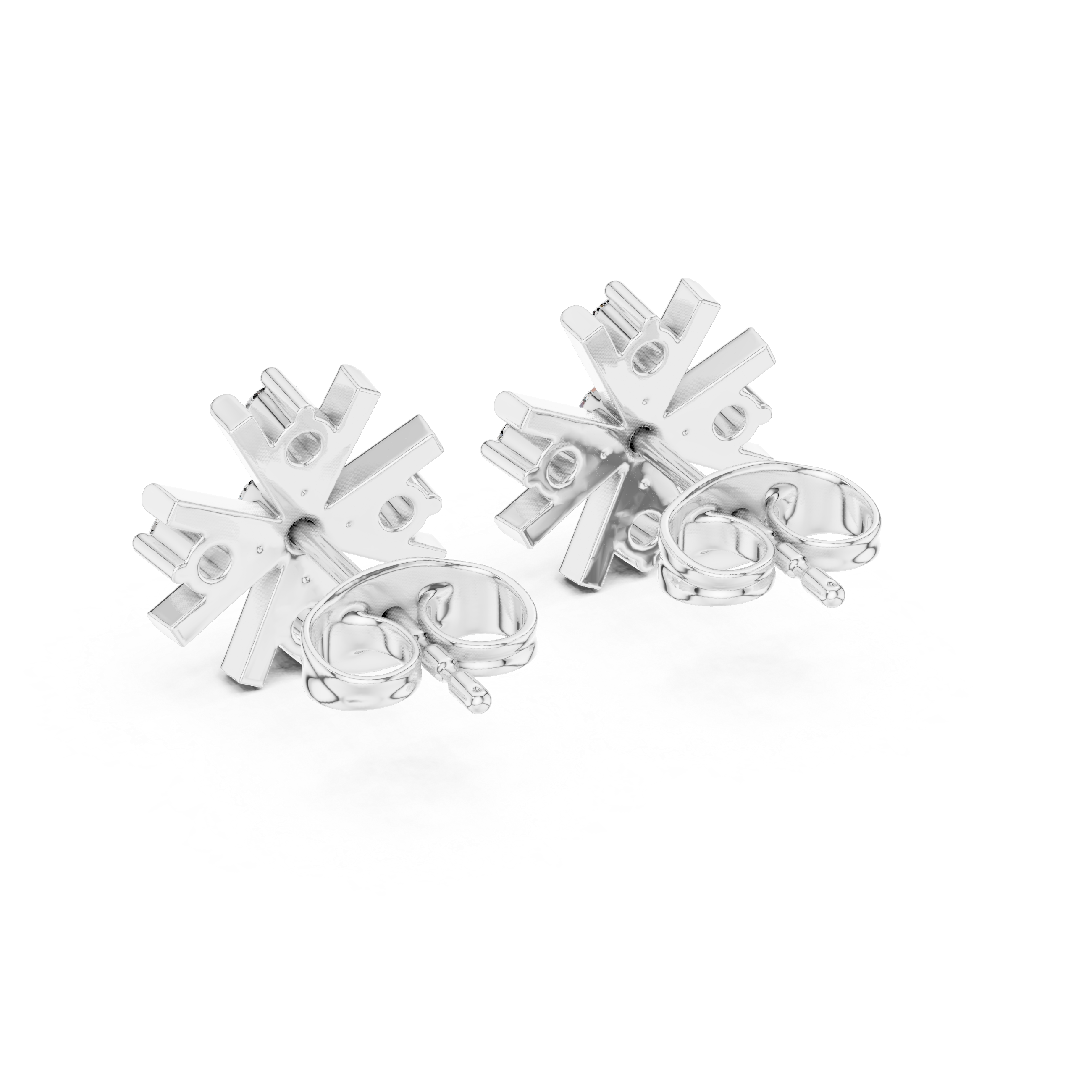 Starburst Diamond Stud Earrings.