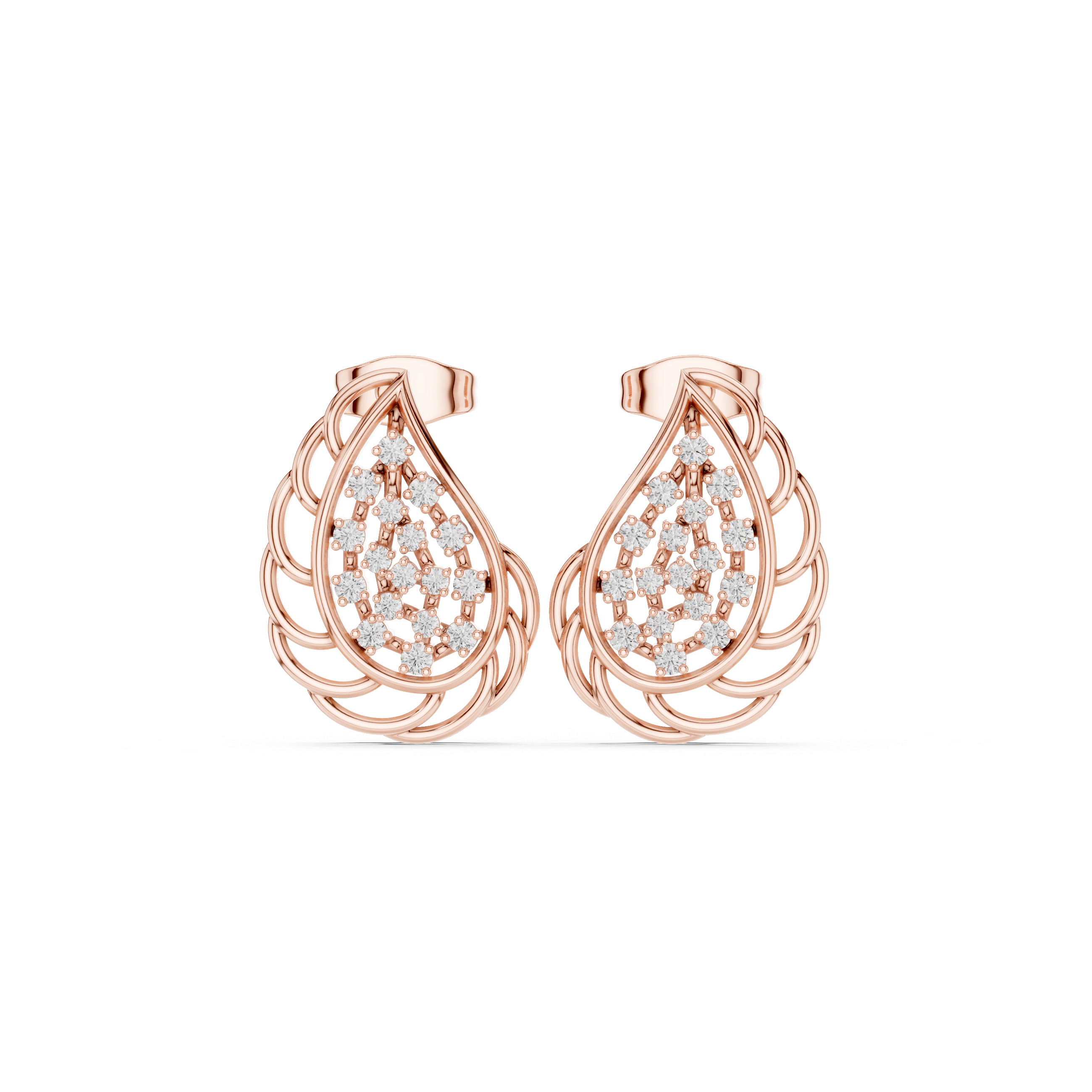 Celestial Teardrop Diamond Earrings
