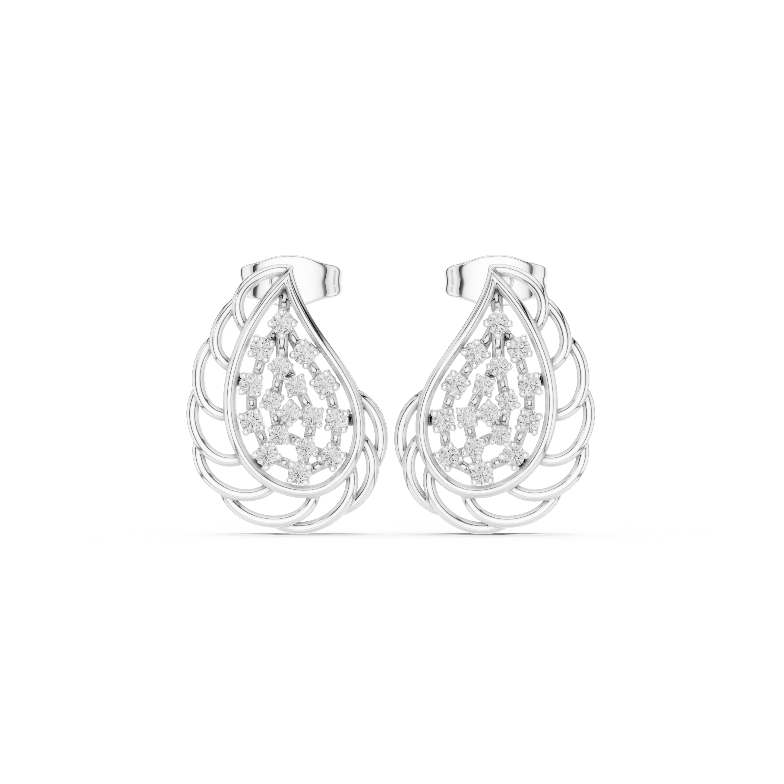 Celestial Teardrop Diamond Earrings