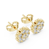 Floral cluster Diamond Stud Earrings.