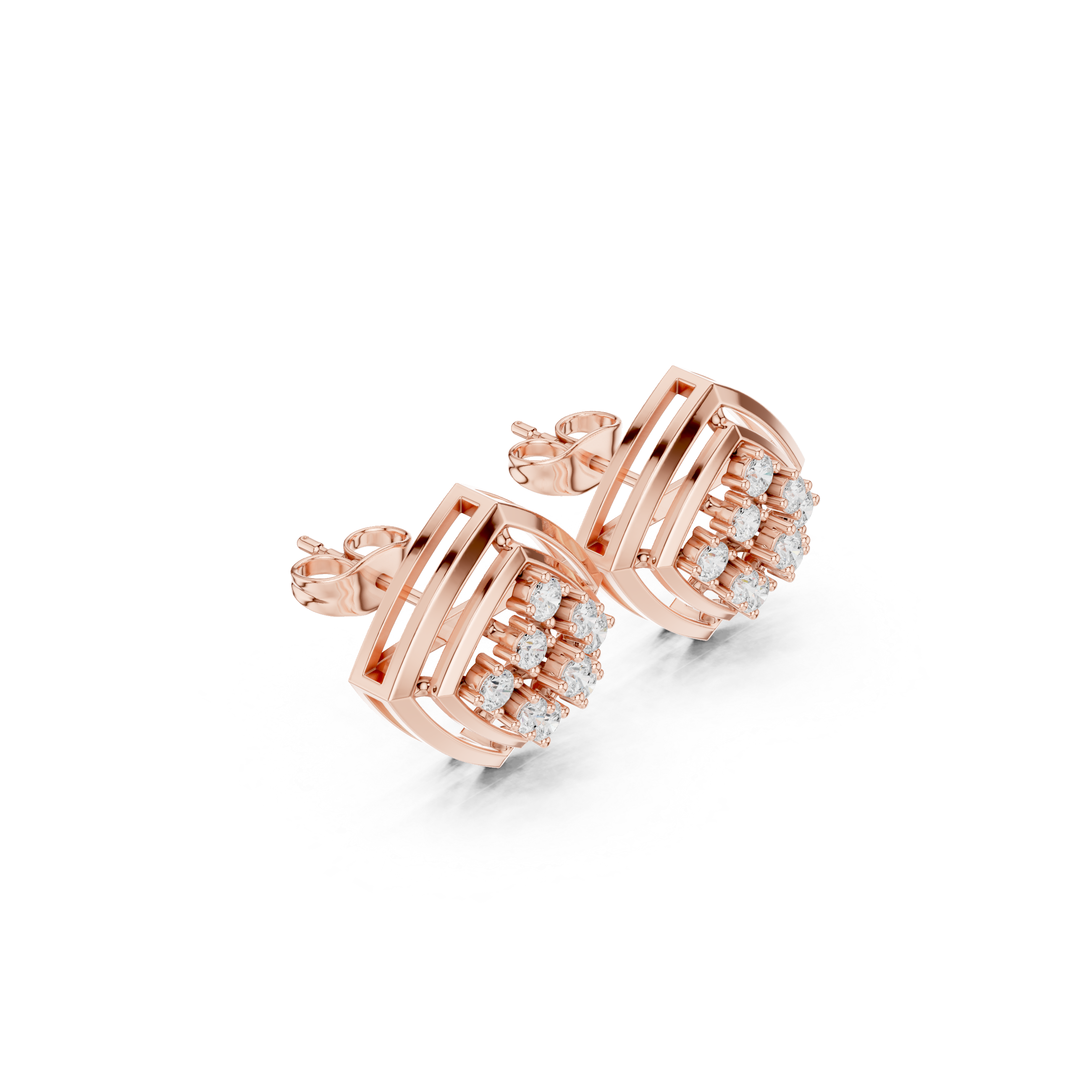 Starlit Prism Diamond Studs