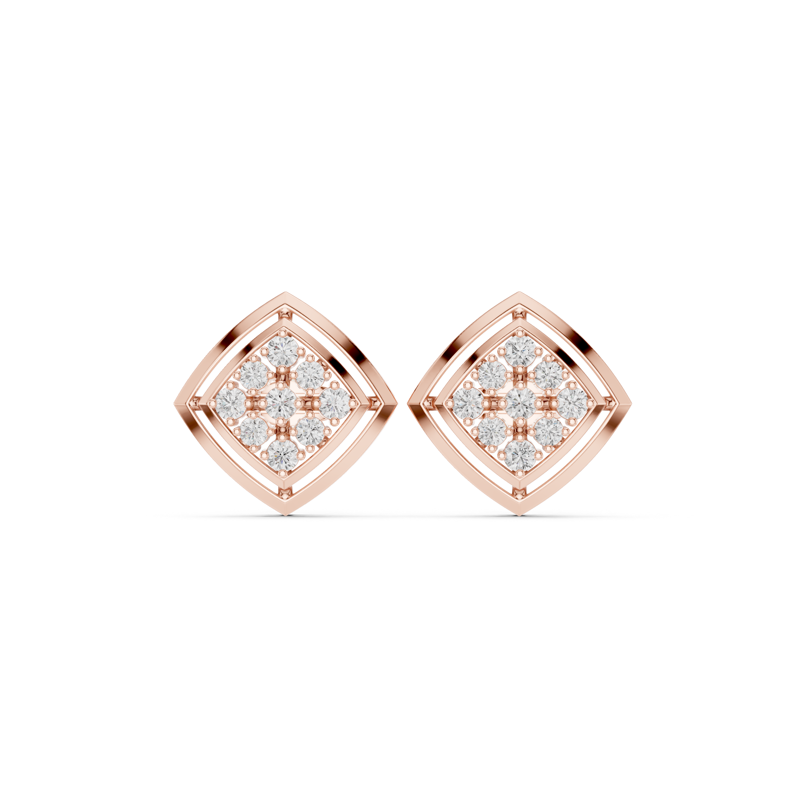 Starlit Prism Diamond Studs