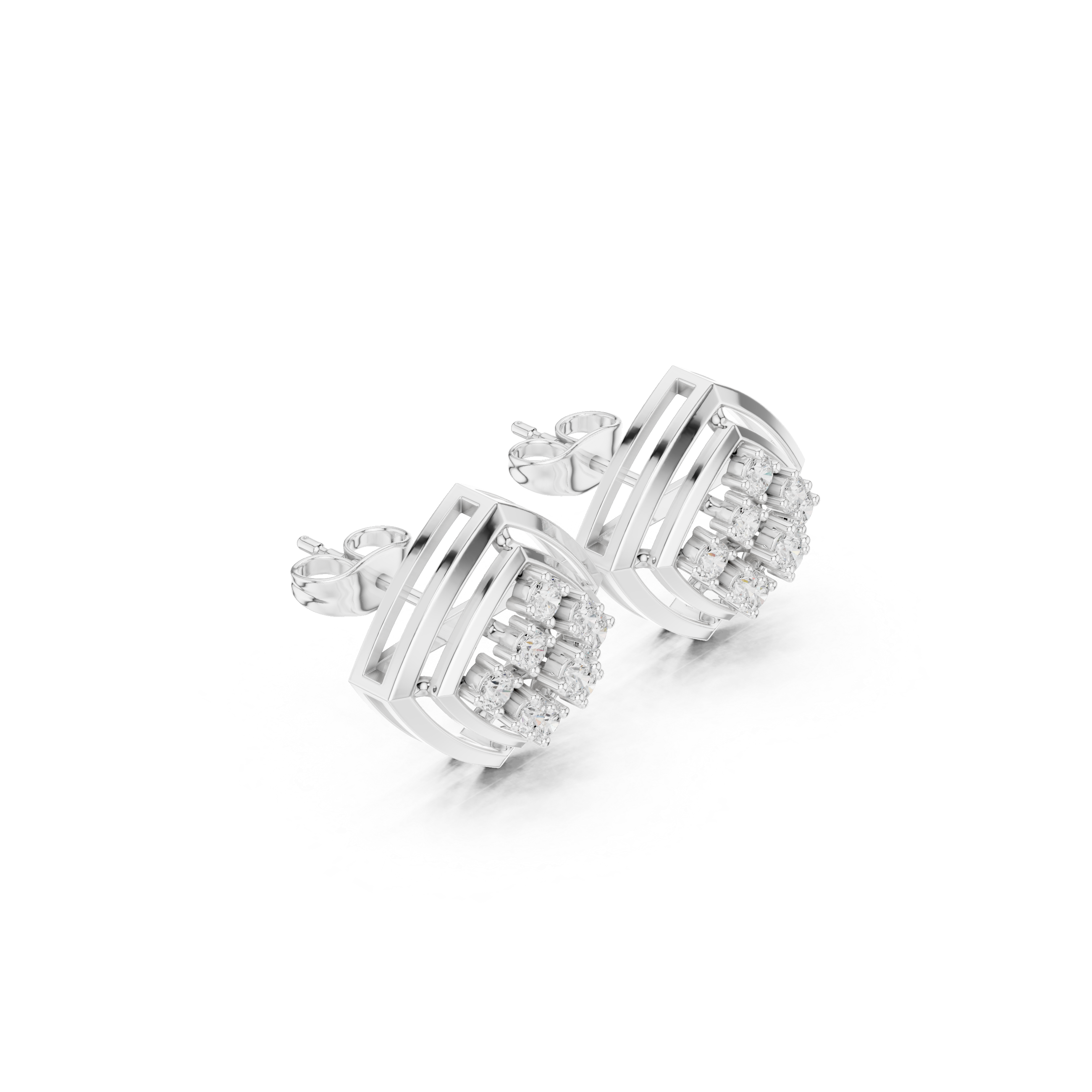 Starlit Prism Diamond Studs