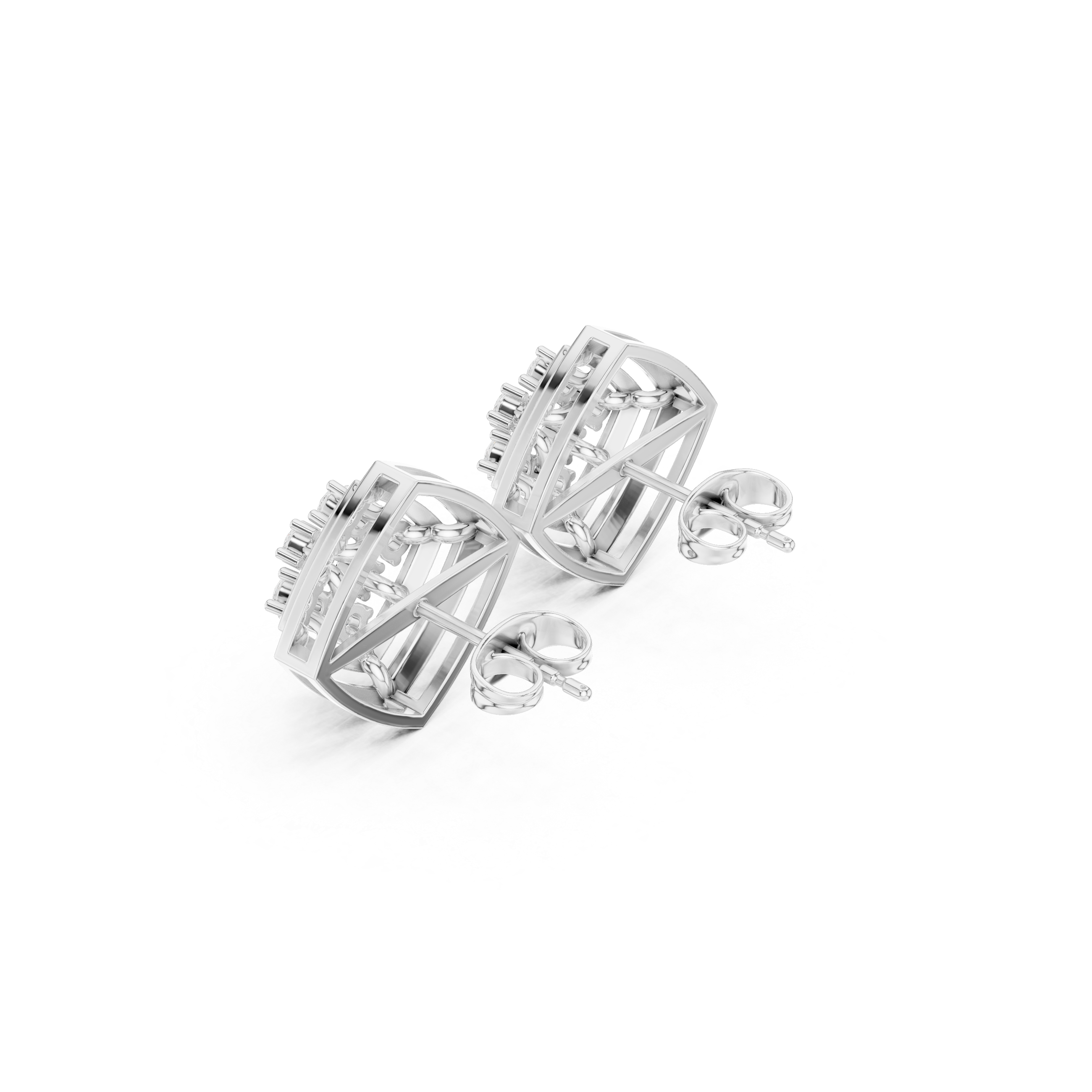 Starlit Prism Diamond Studs