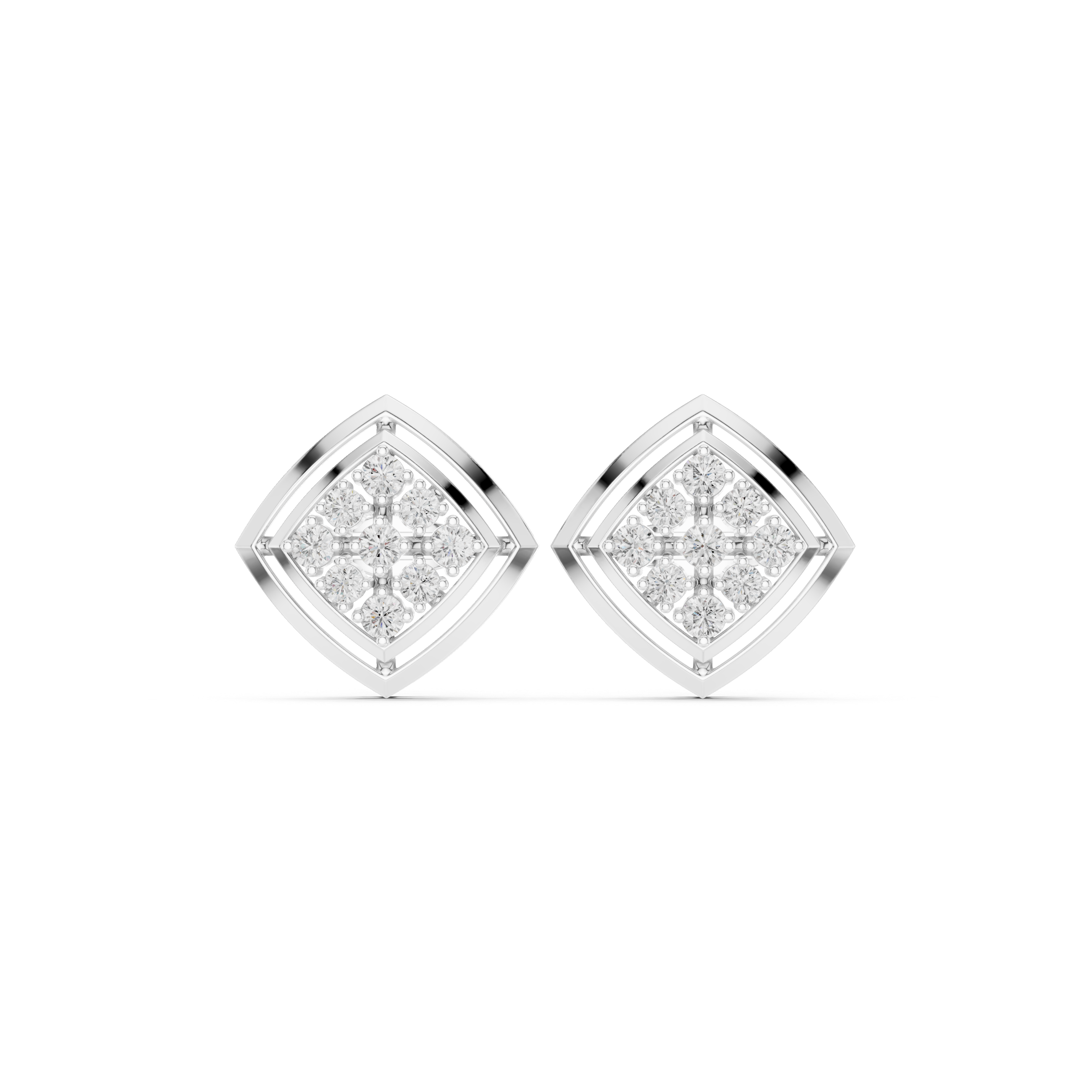 Starlit Prism Diamond Studs