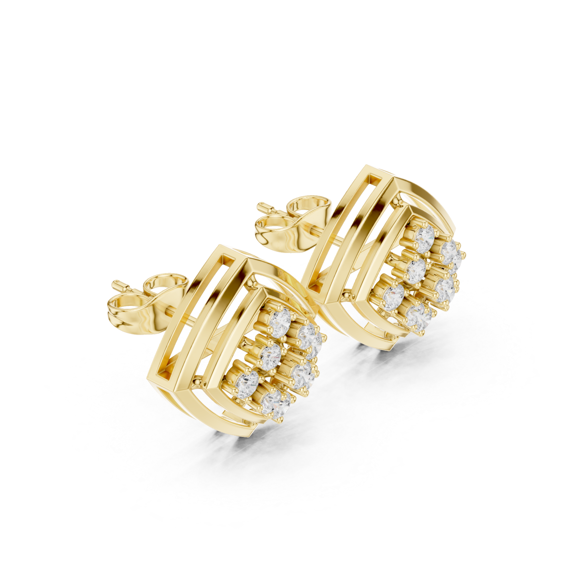 Starlit Prism Diamond Studs
