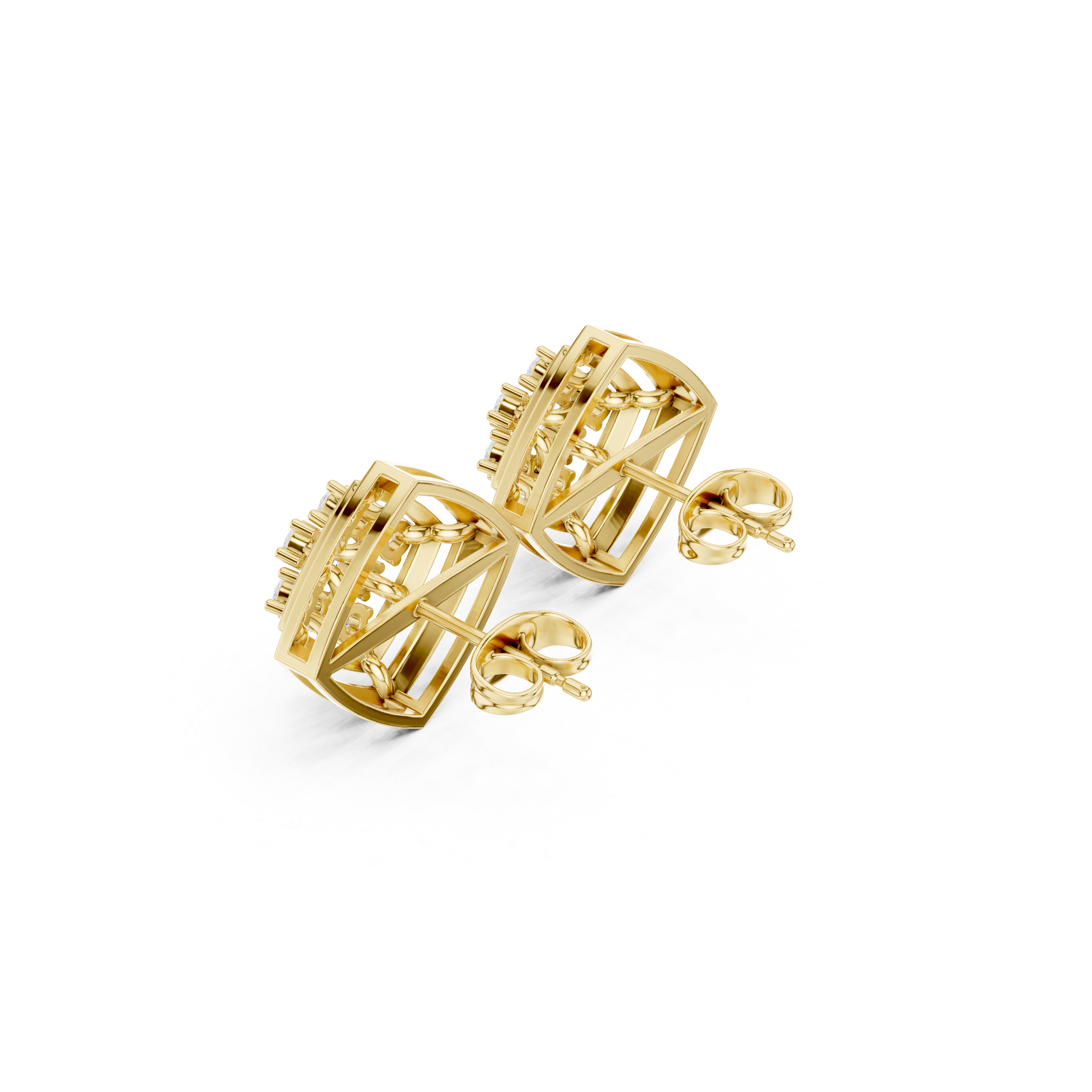 Starlit Prism Diamond Studs