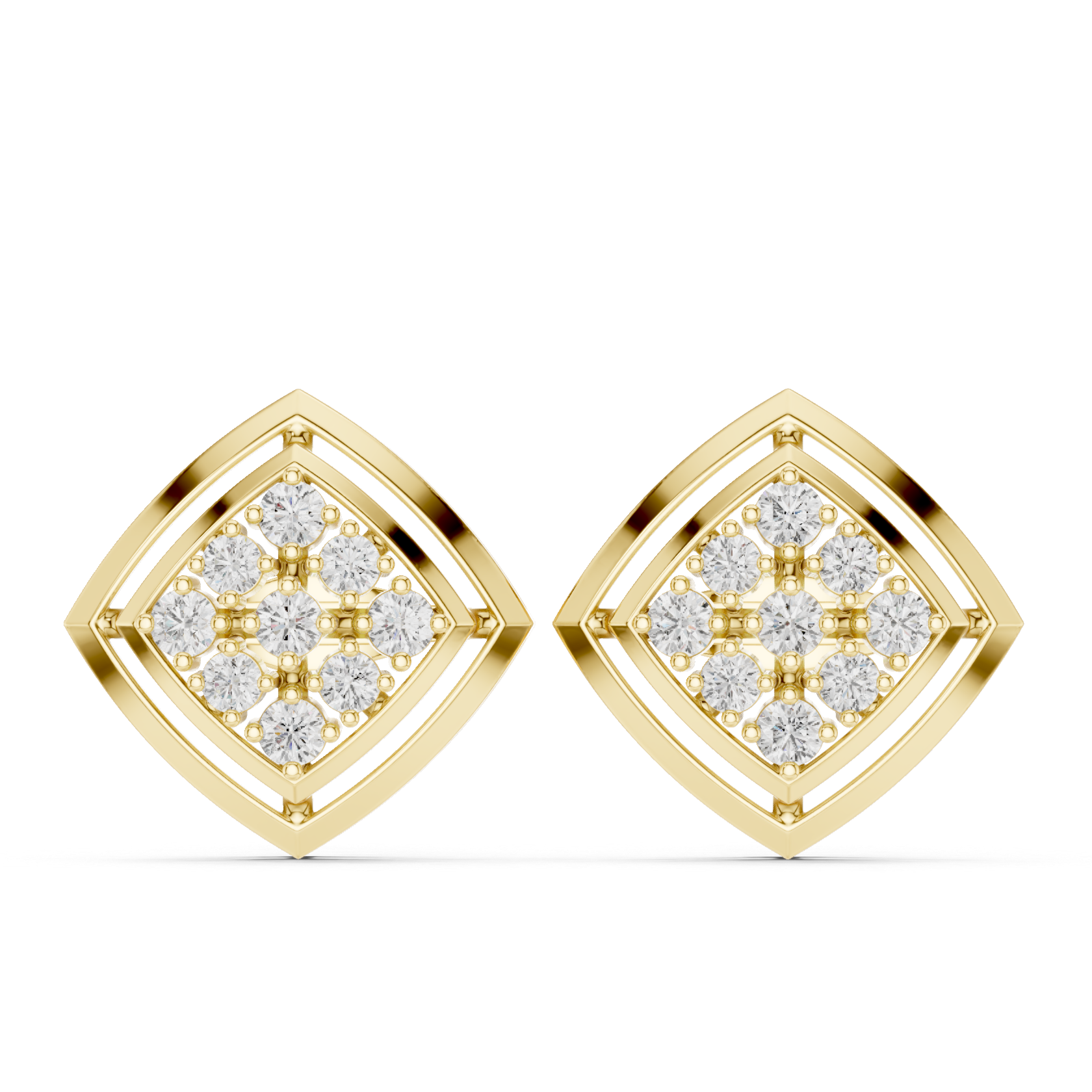 Starlit Prism Diamond Studs