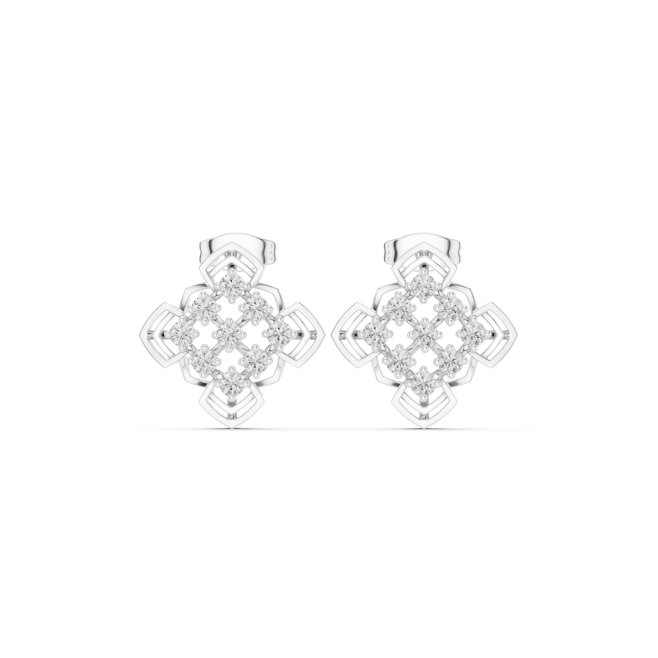 Twilight Blossom Diamond Earrings
