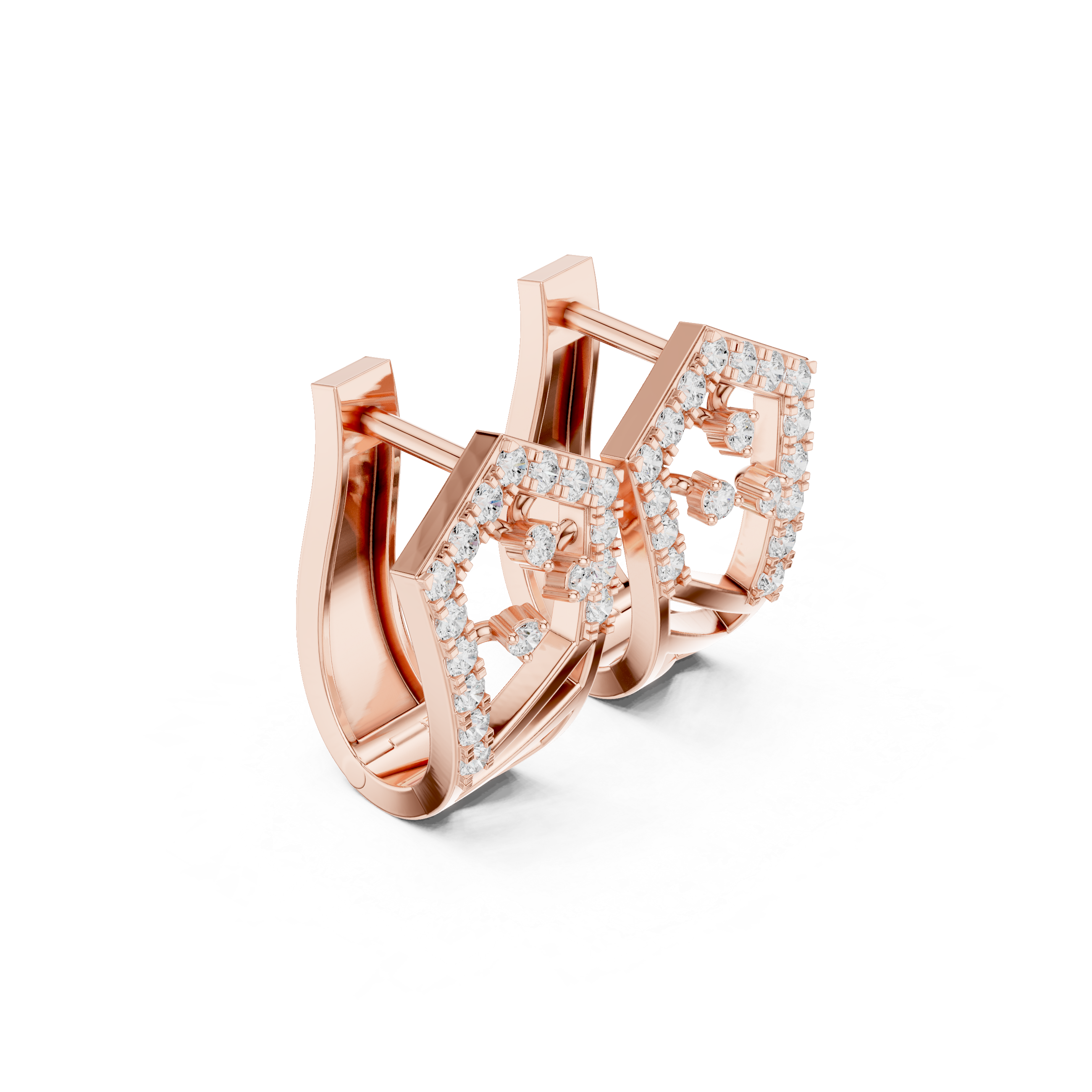 Prism Glow Diamond Hoops