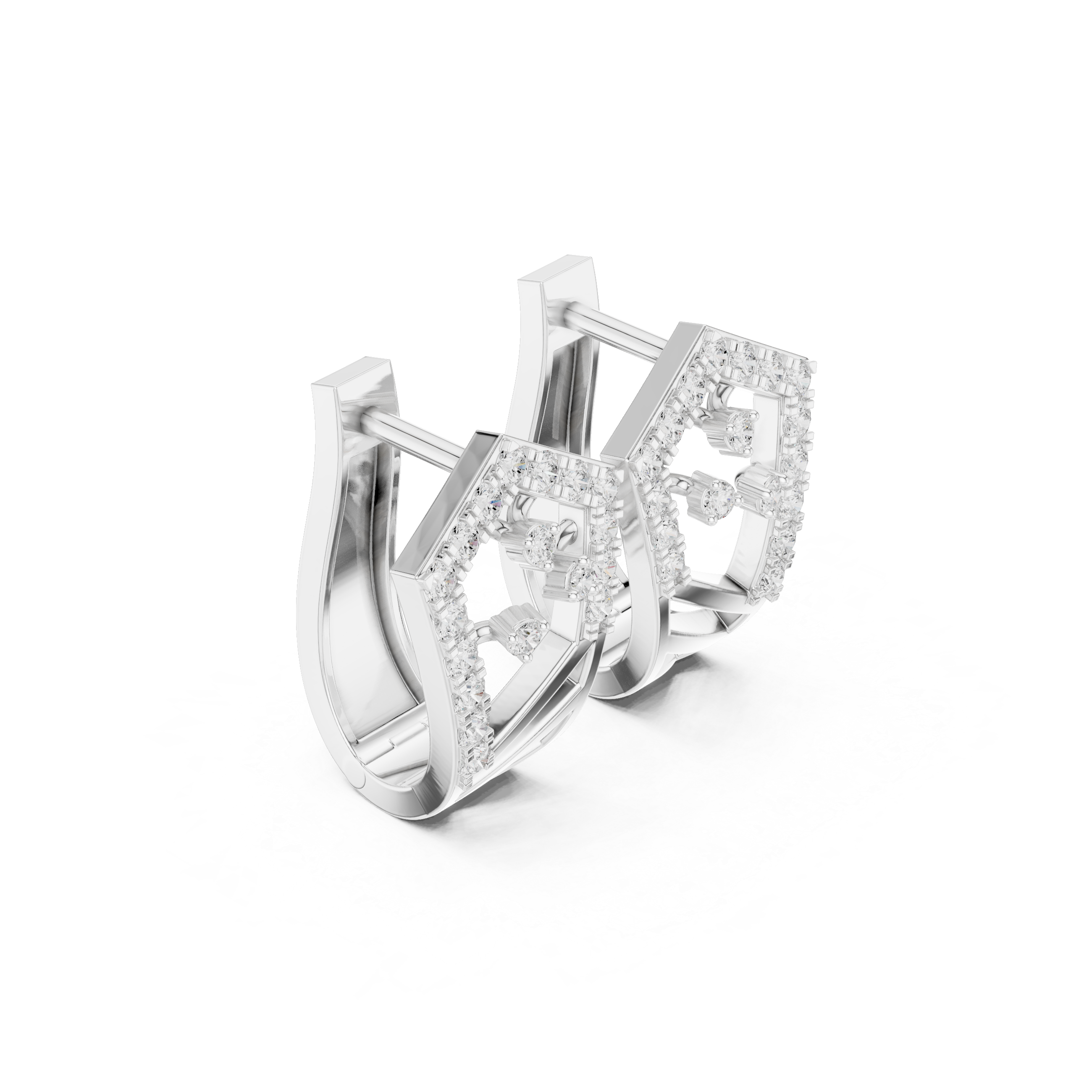 Prism Glow Diamond Hoops
