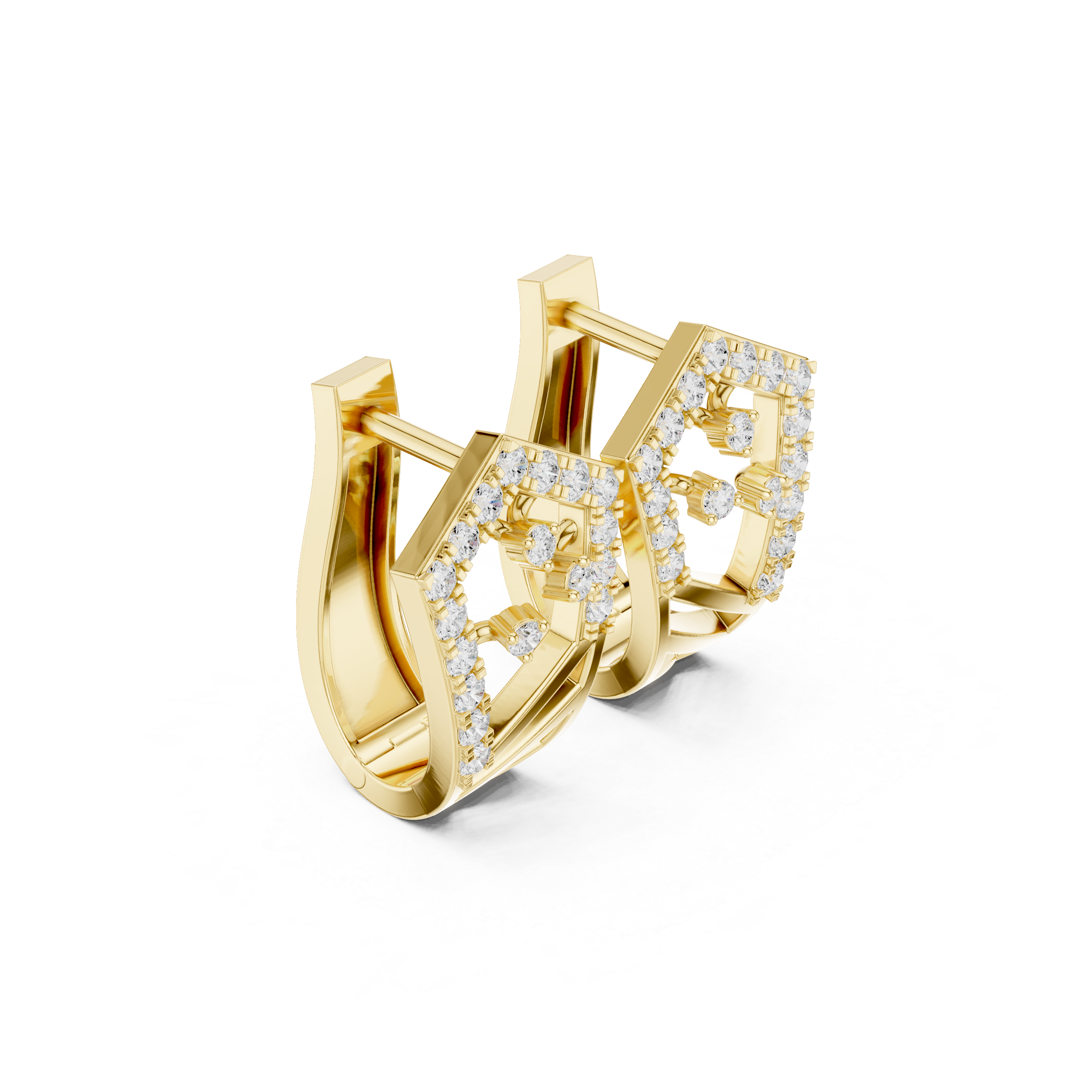 Prism Glow Diamond Hoops