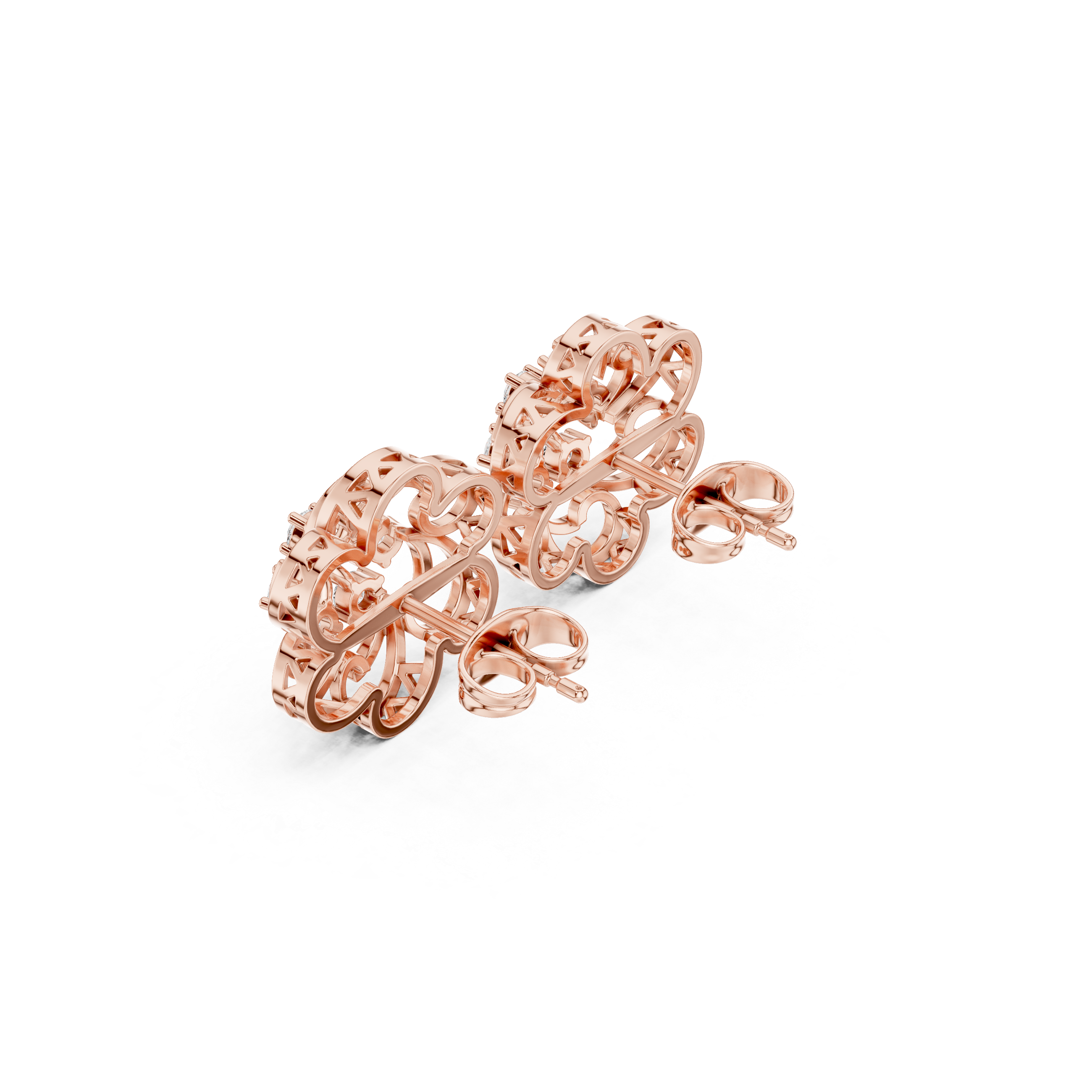 Gleaming Charm Diamond Earrings