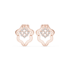 Floral Lattice Diamond Earrings