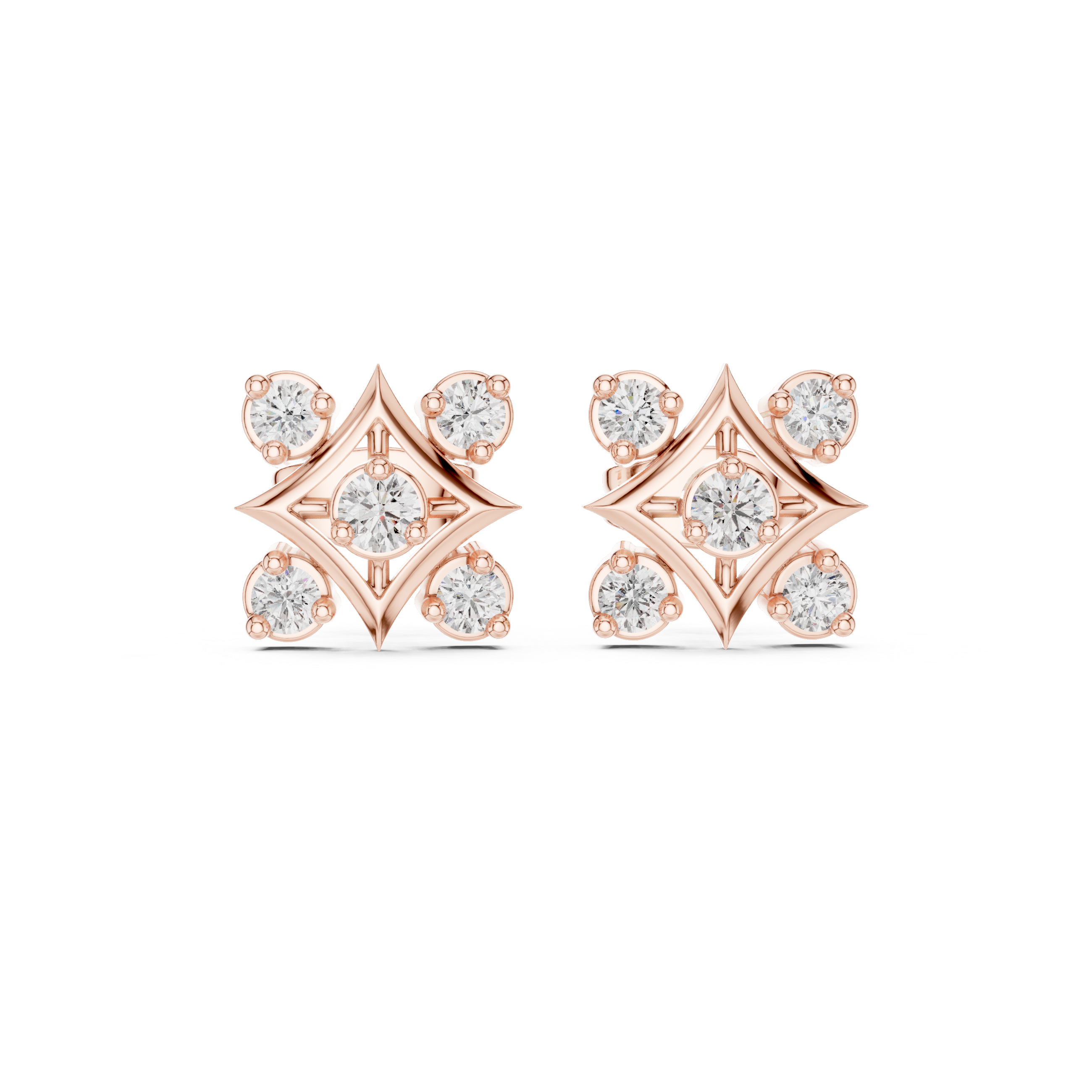 sleek geometric design and sparkling