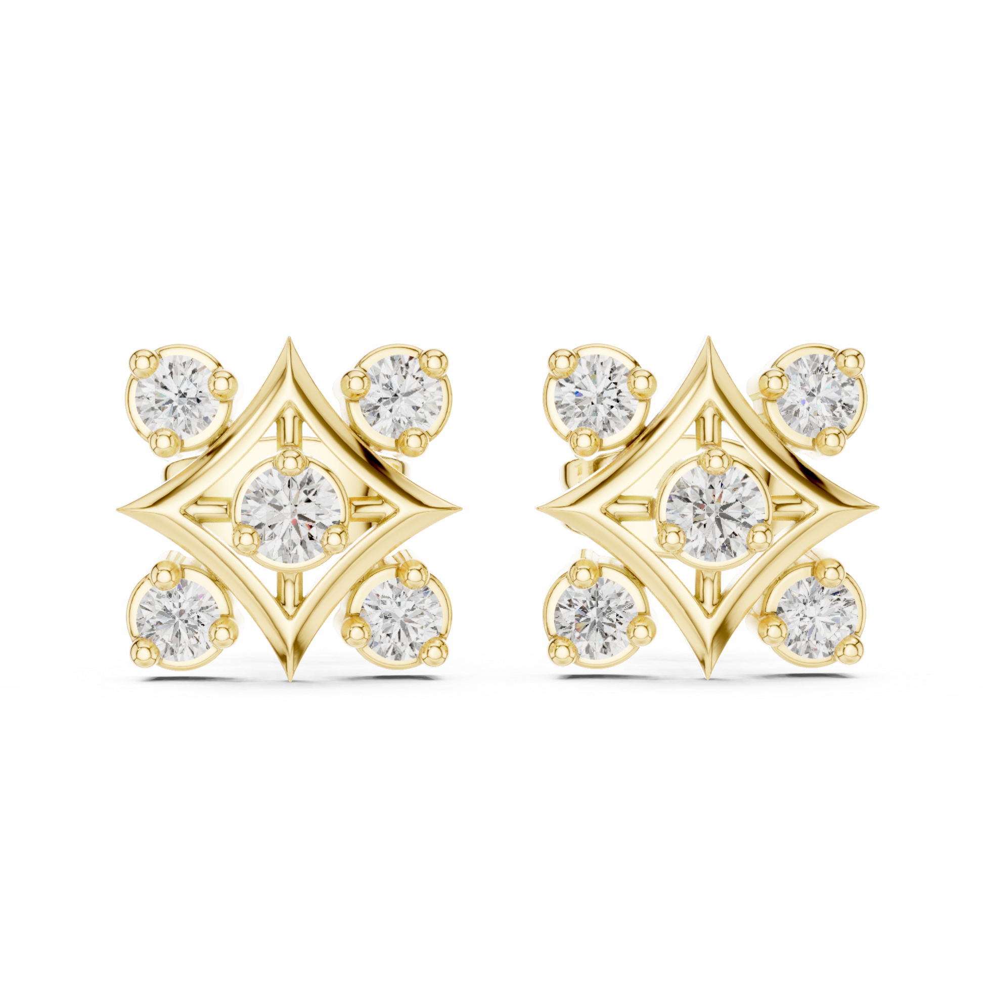 sleek geometric design and sparkling