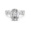Oval Halo Diamond Eternity Ring