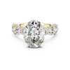 Oval Halo Diamond Eternity Ring
