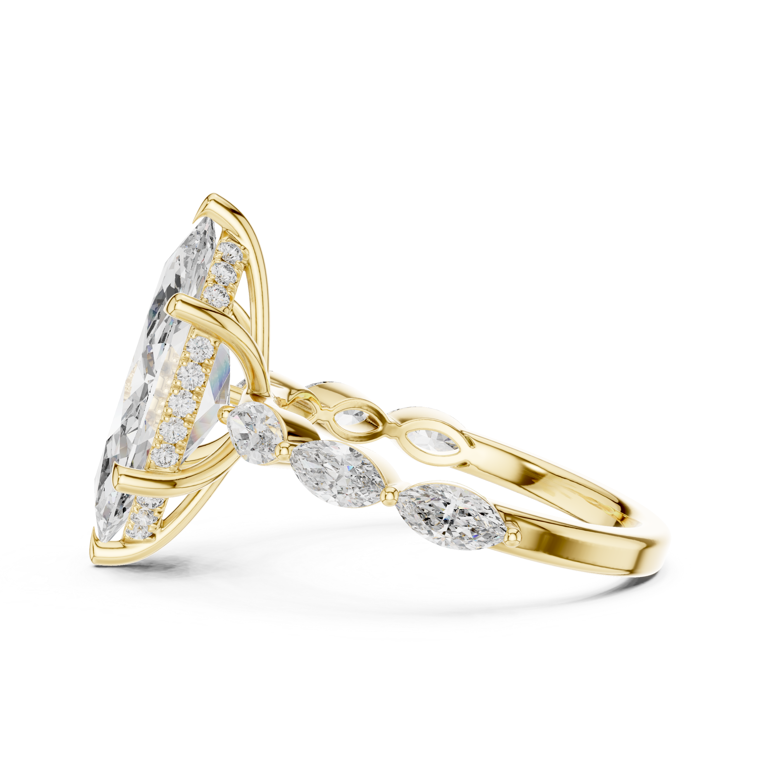 Marquise Diamond Engagement Ring
