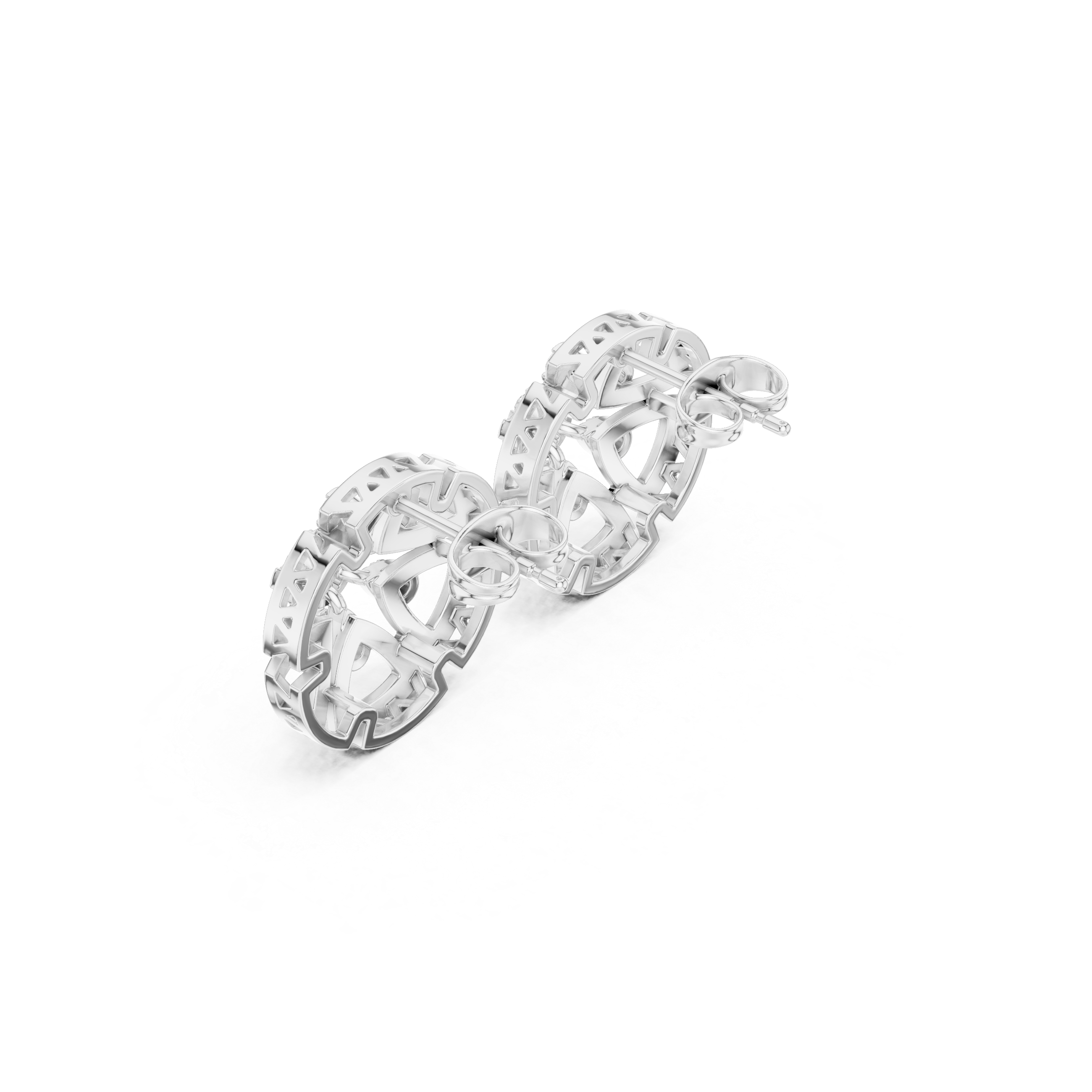 Open Petal Design and Round Diamond Accents