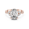 oval-cut diamond center and marquise-cut side stones.