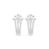 Crown-Inspired Diamond Stud Earrings