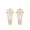 Crown-Inspired Diamond Stud Earrings
