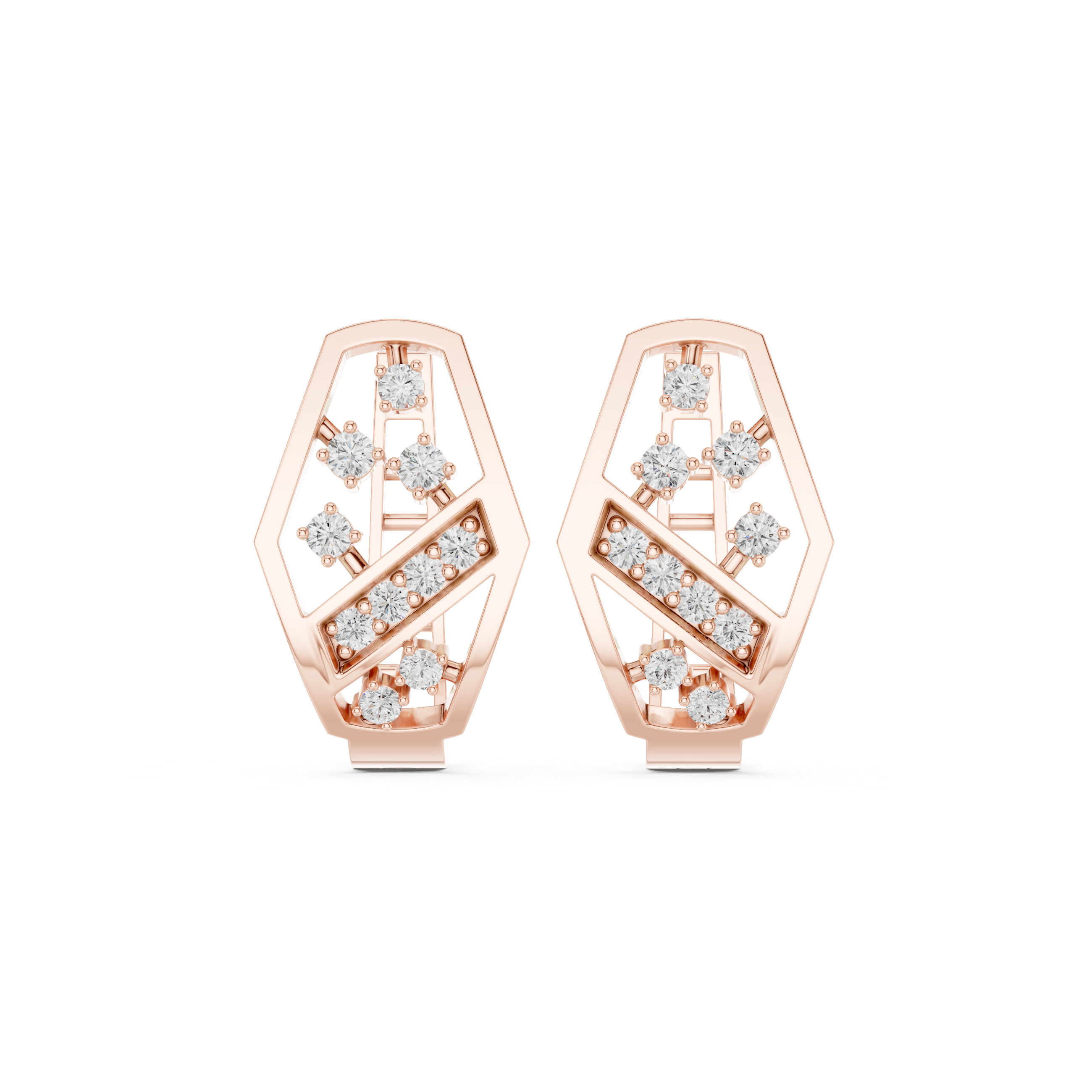 diamond-encrusted diagonal bar.