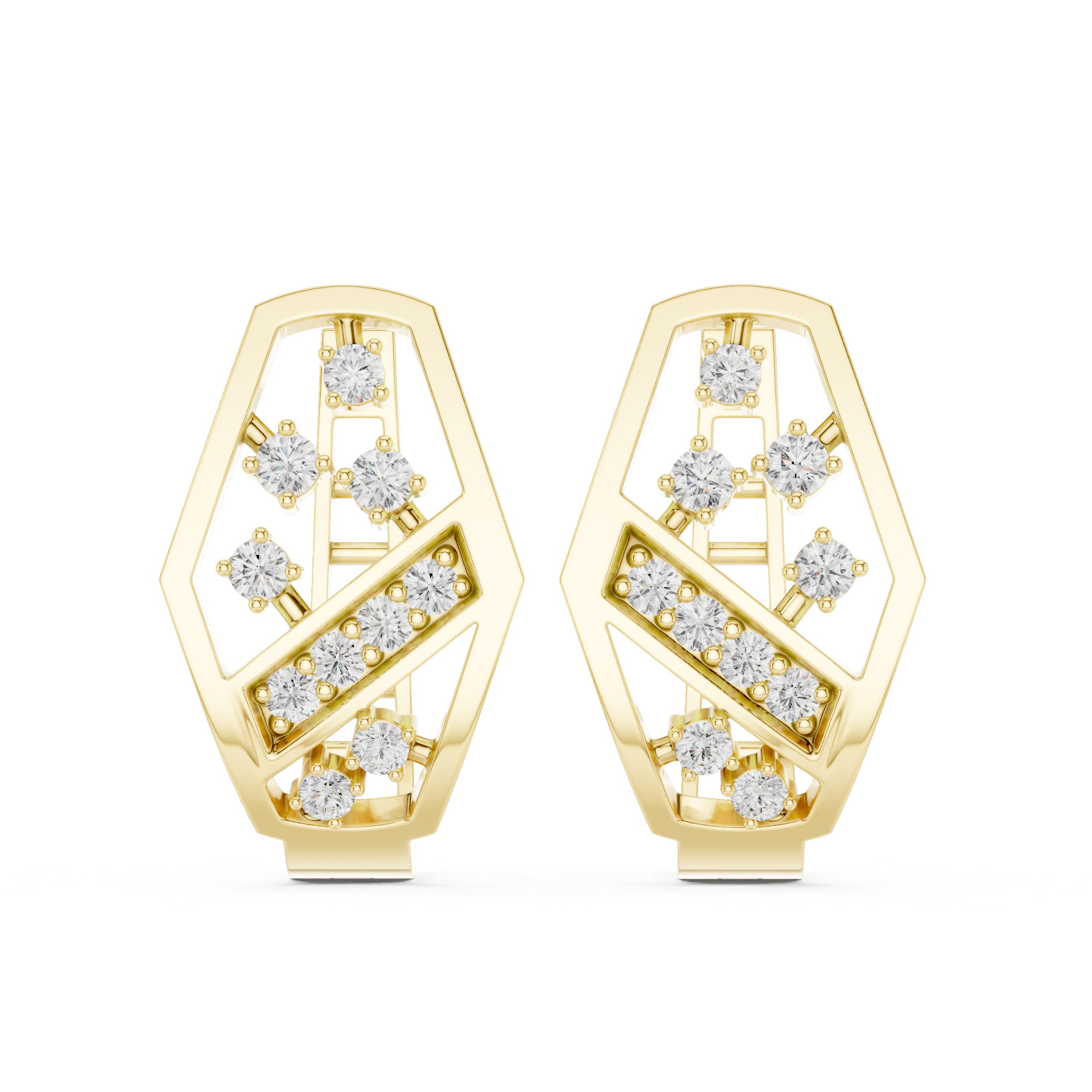 diamond-encrusted diagonal bar.