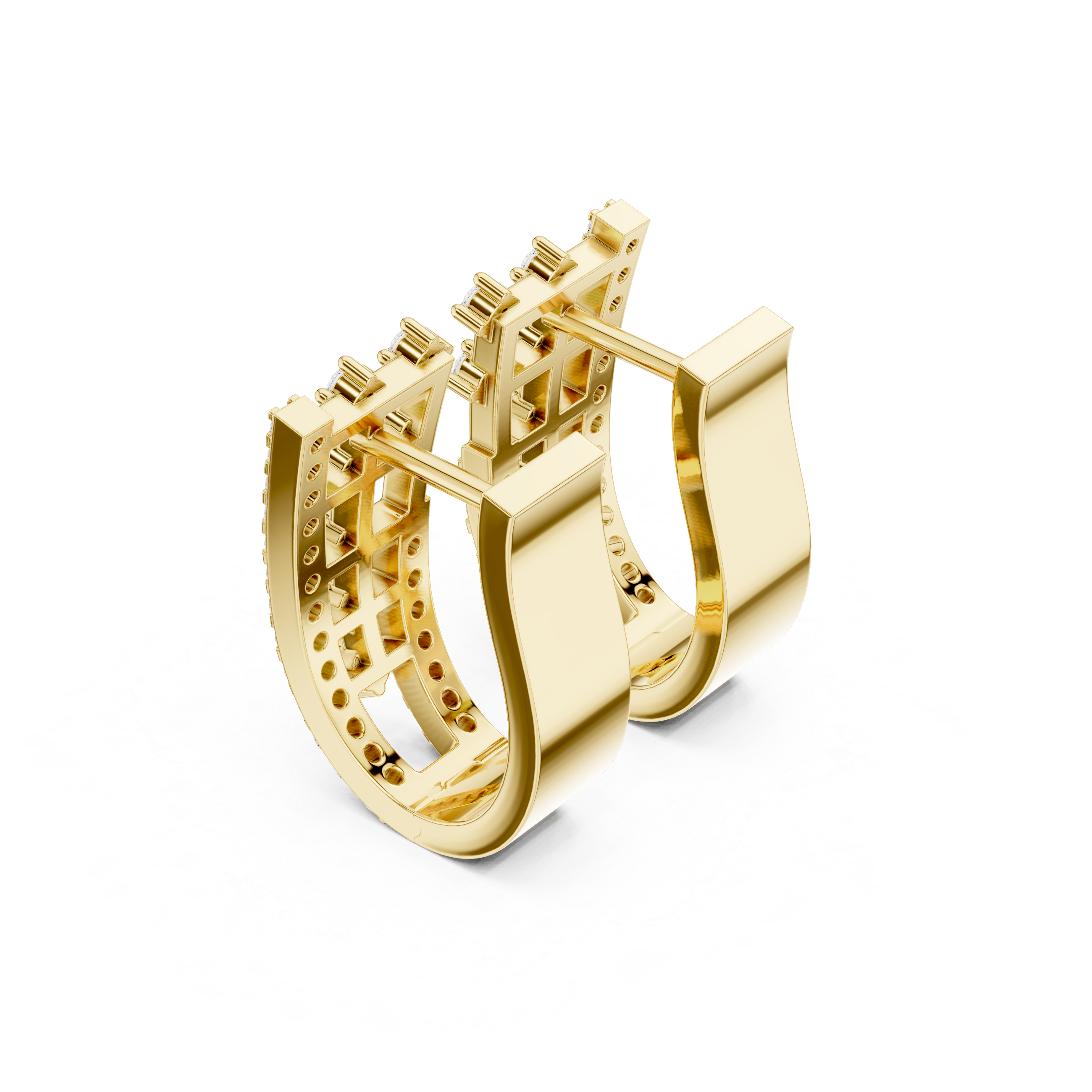 Sophisticated trapezoid-shaped earrings