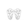 earrings with sweeping diamond accents and floral clusters.