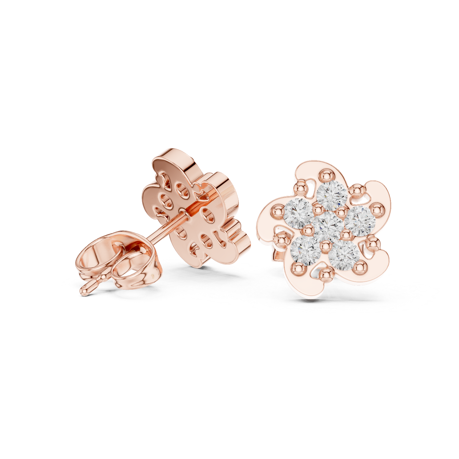 Blossom Sparkle Diamond Studs