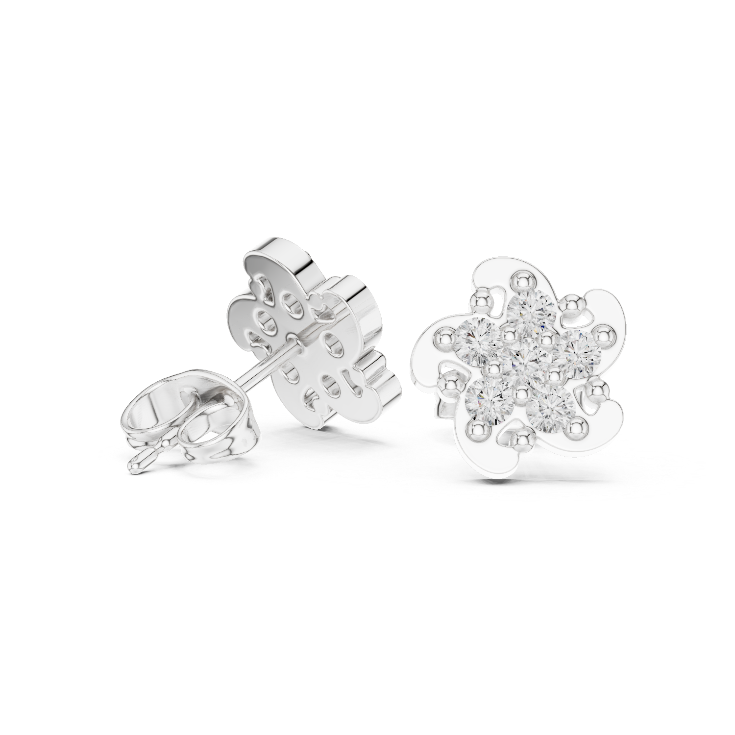 Blossom Sparkle Diamond Studs