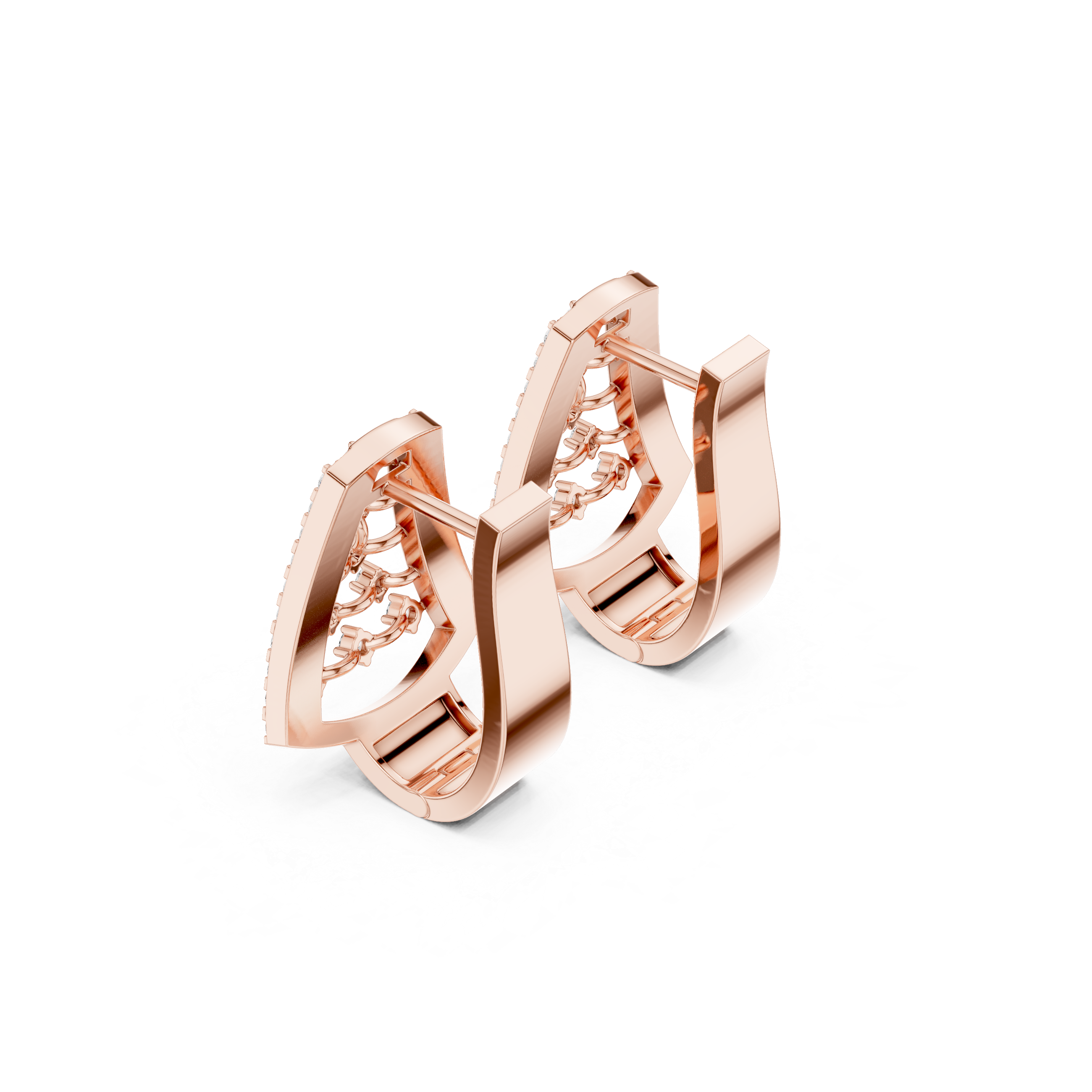 diamond-studded edges and scattered diamond clusters.