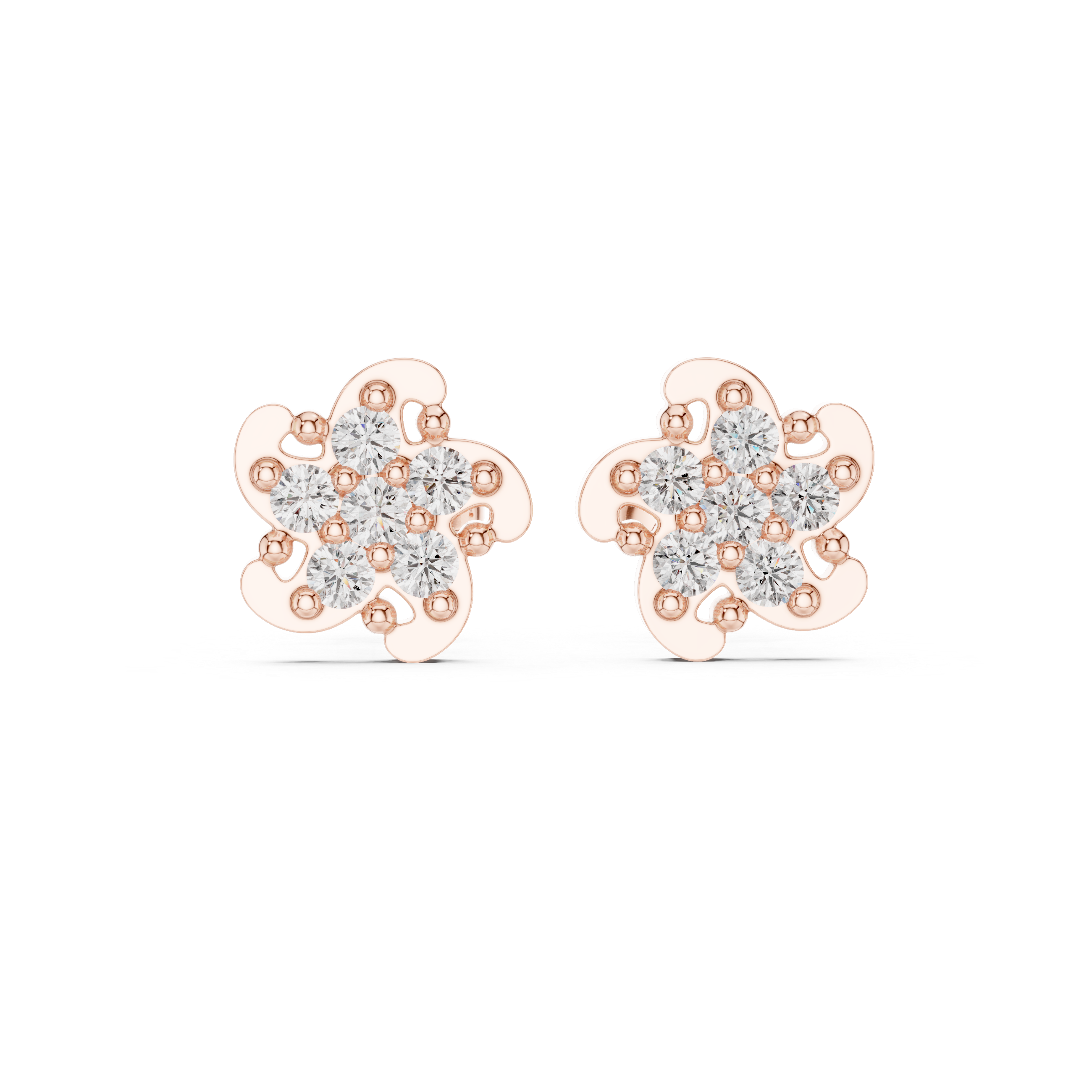 Blossom Sparkle Diamond Studs