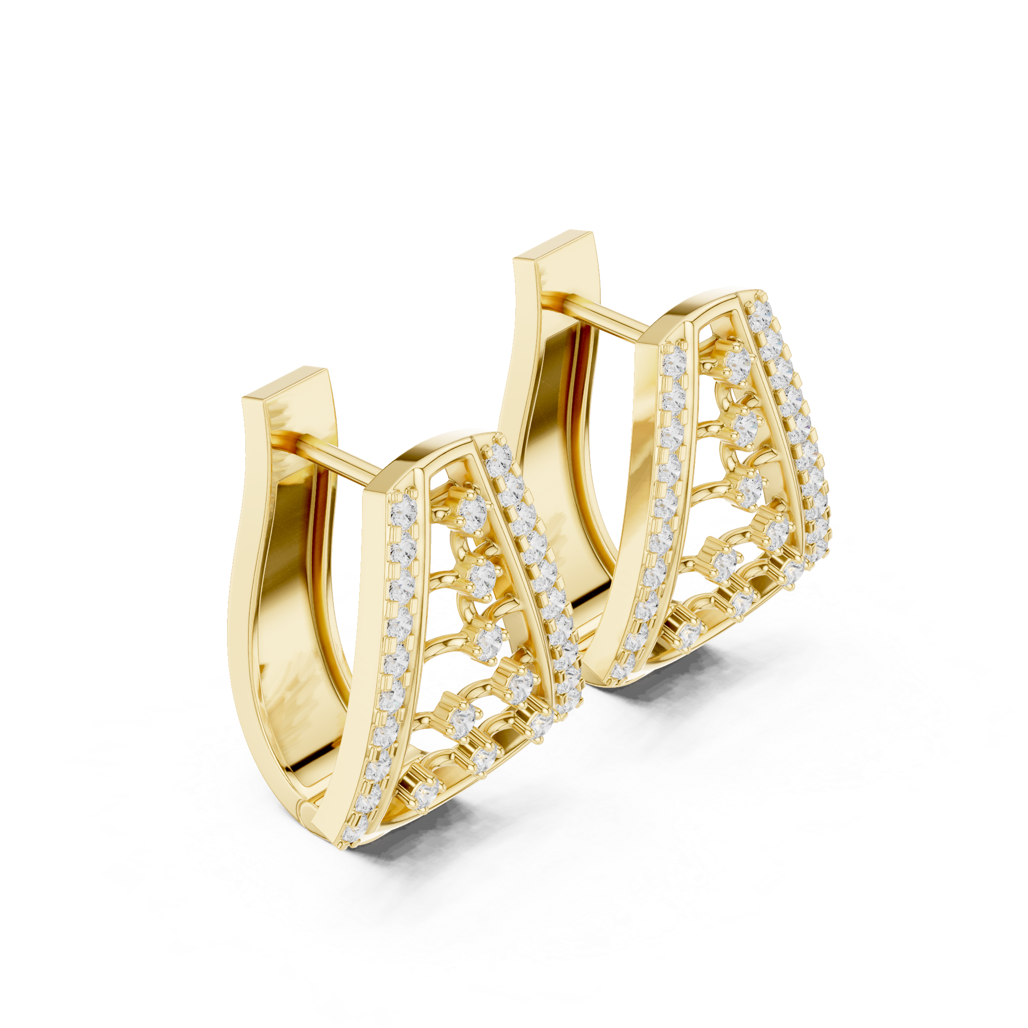 diamond-studded edges and scattered diamond clusters.