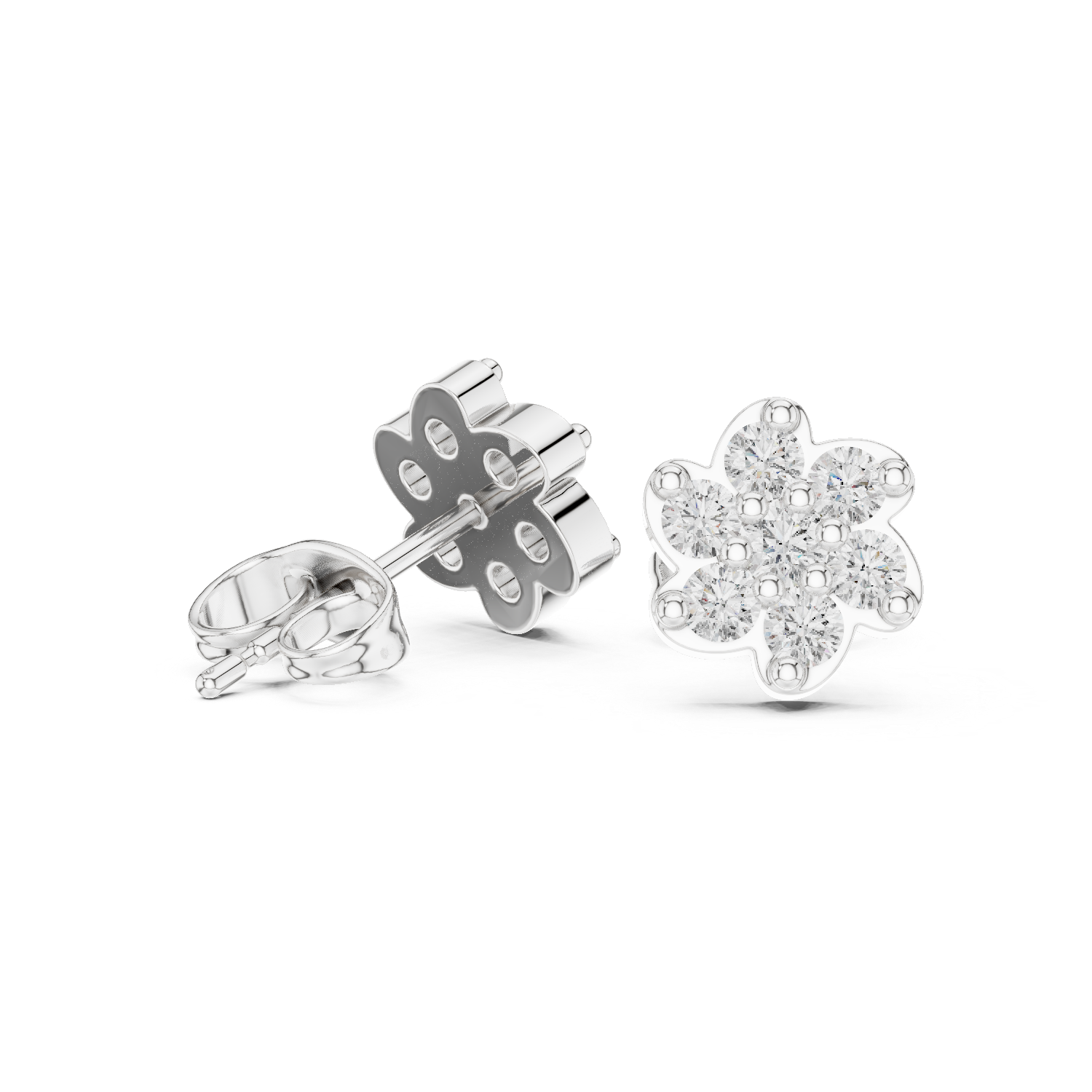 Petal Glow Diamond Studs