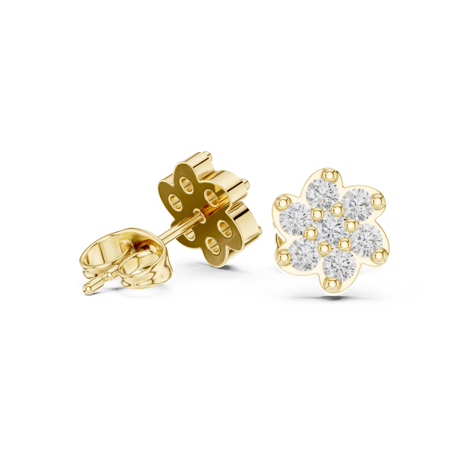 Petal Glow Diamond Studs
