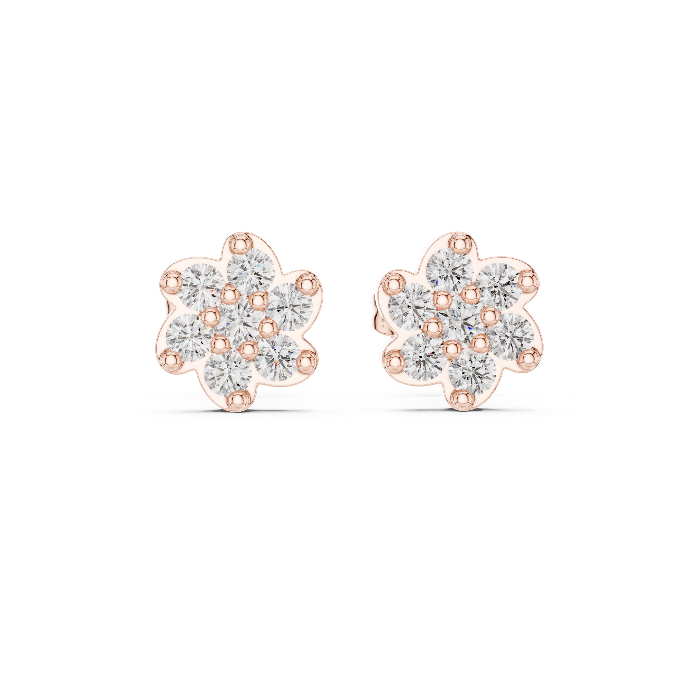 Petal Glow Diamond Studs