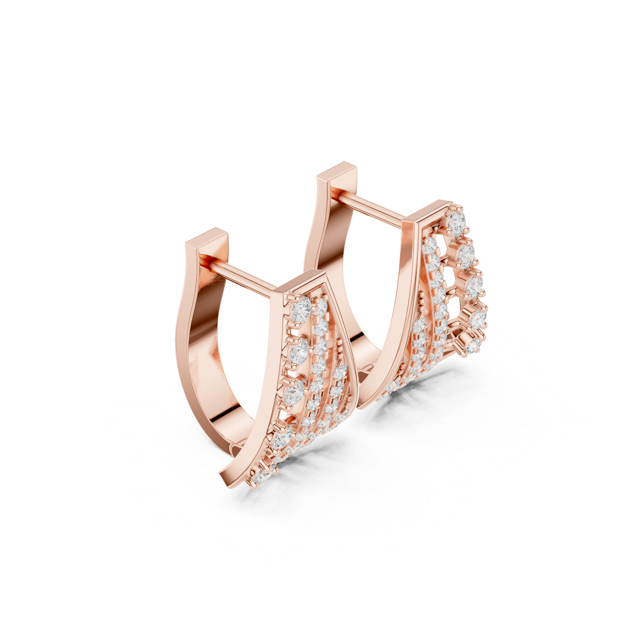 openwork design and rows of sparkling diamonds.