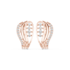 wing-shaped earrings with flowing diamond accents