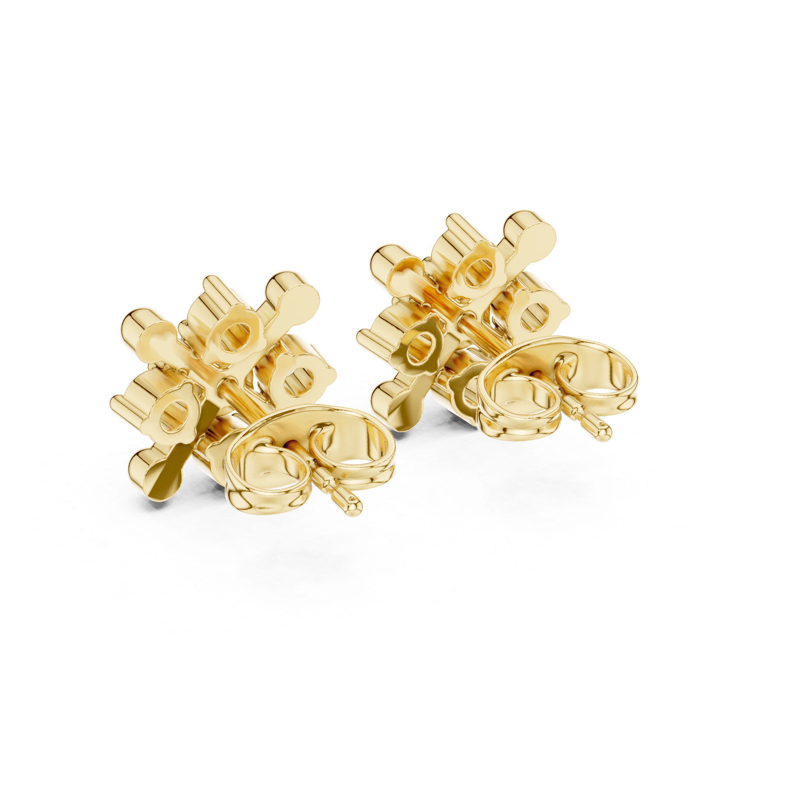 Celestial Floral Rose Gold Earrings