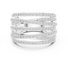 multi-band ring encrusted with sparkling diamonds.