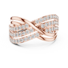 Crisscross Diamond Band Ring