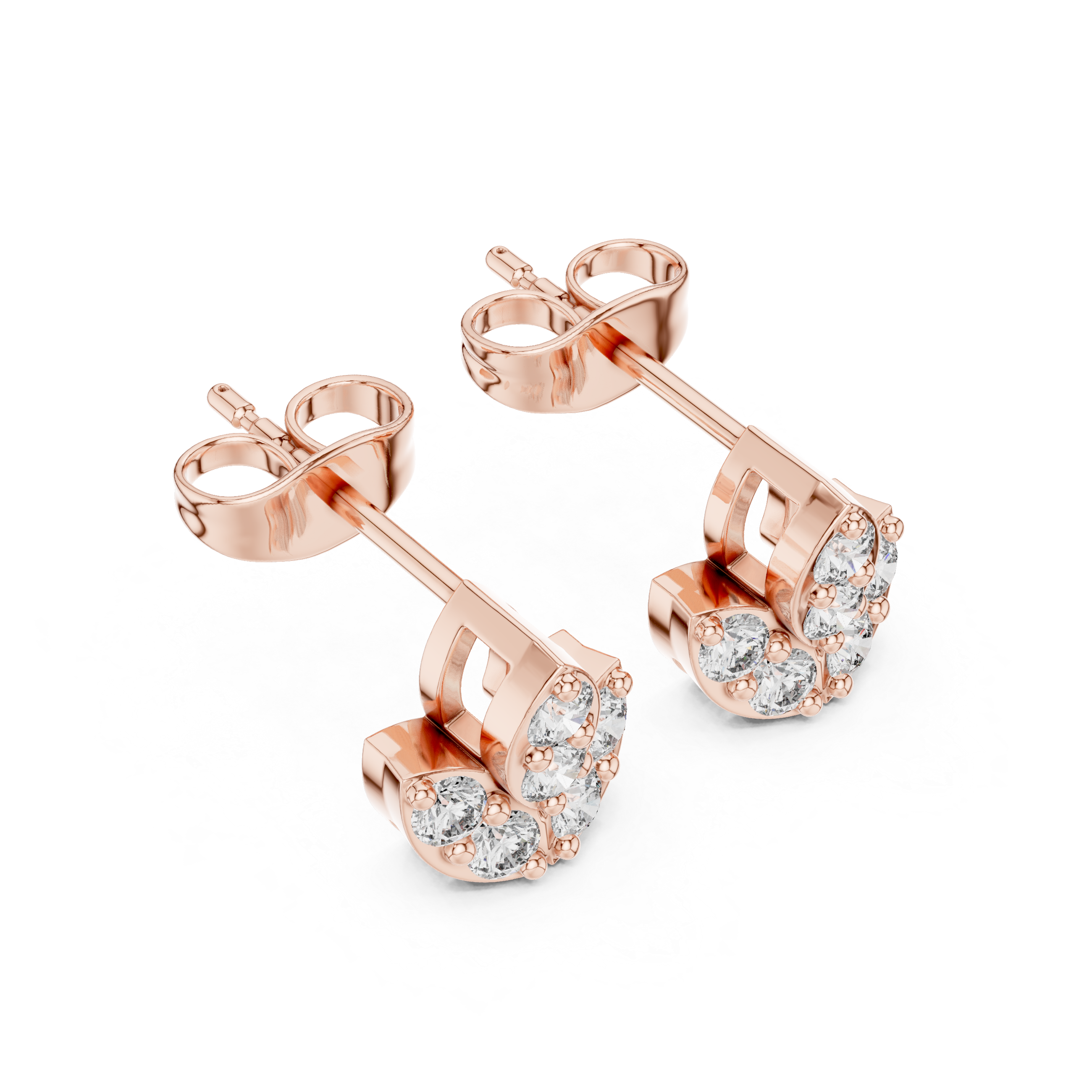 Sparkling Paw Print Earrings