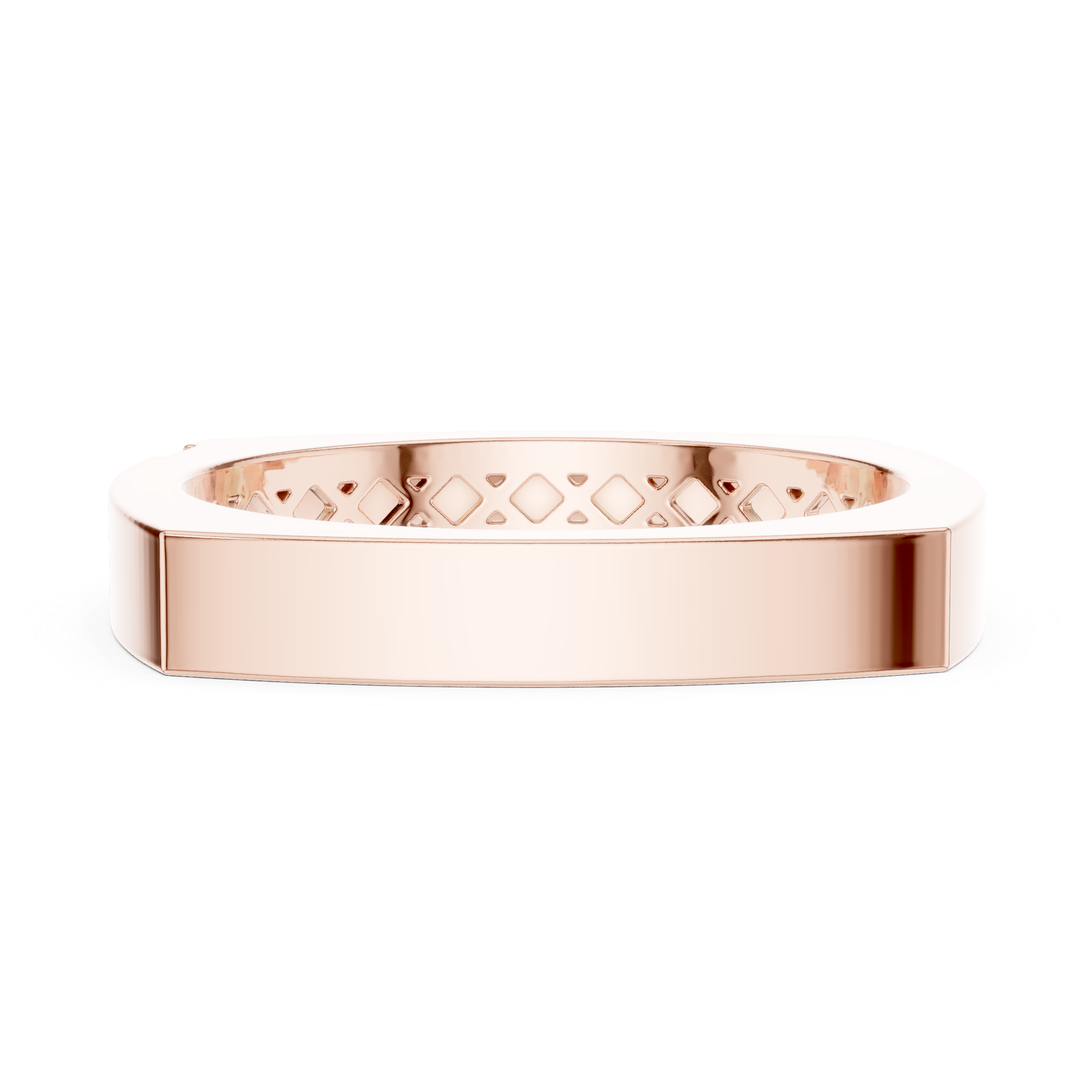 Minimalist Rose Gold Diamond Band Ring
