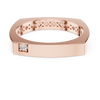 Minimalist Rose Gold Diamond Band Ring